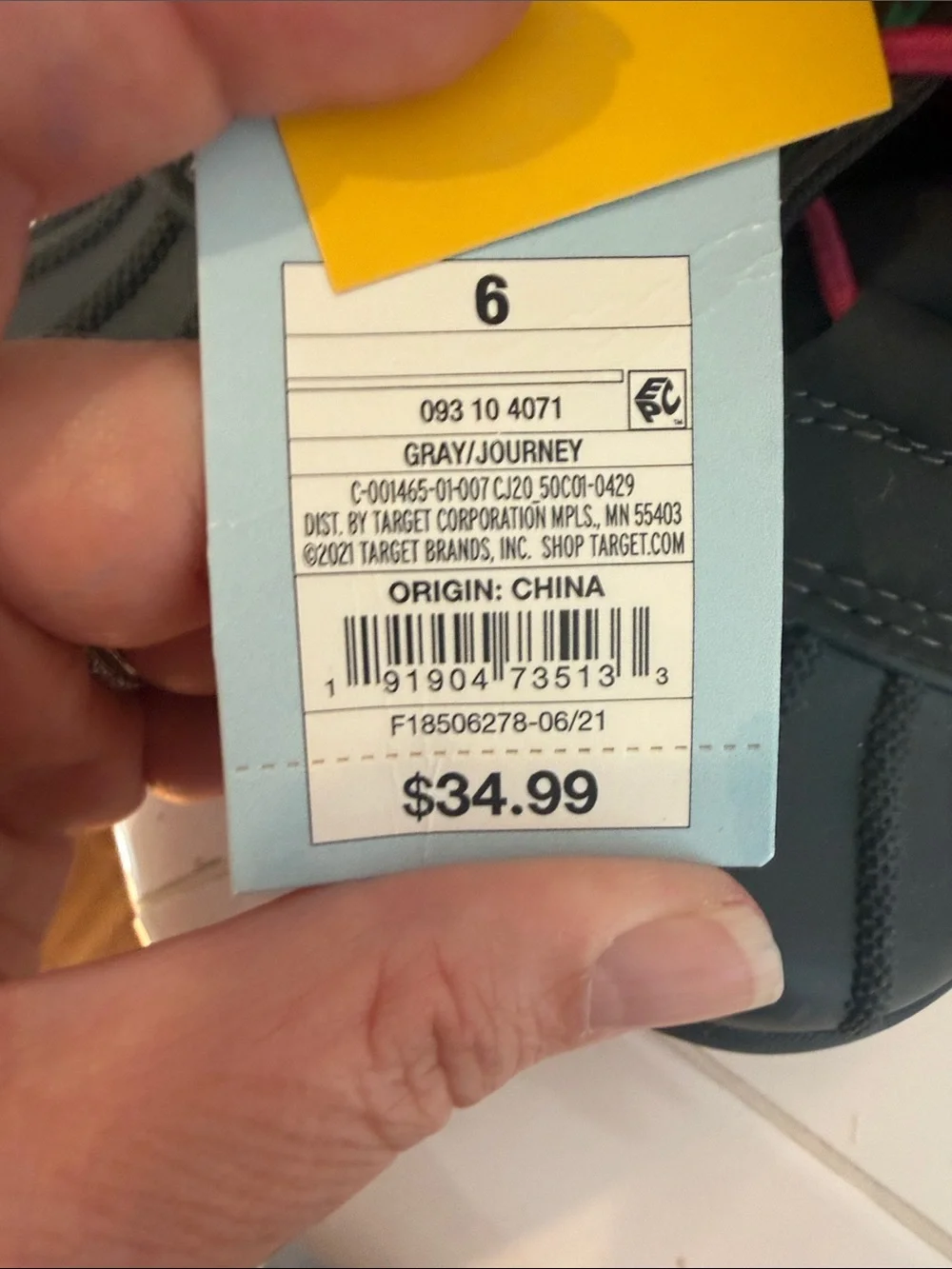 Cat & Jack Black Kids Waterproof Snow Boots with Pink & Teal Accents